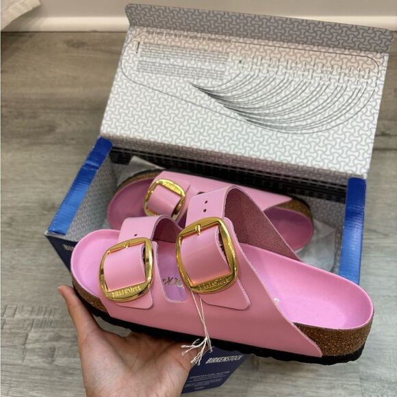 Birkenstock Arizona Big Buckle High Shine Sandals - Picture 2 of 15